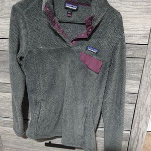 Patagonia Gray Fleece Pullover